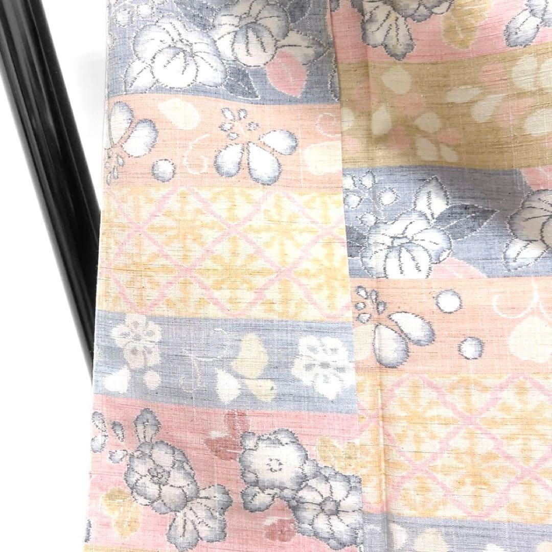 未着用　色無地　単衣　小紋　紬　紋無し　くすみカラー　着物　083a d 未着用 色無地 単衣 小紋 紬 紋無し くすみカラー 着物 083a d