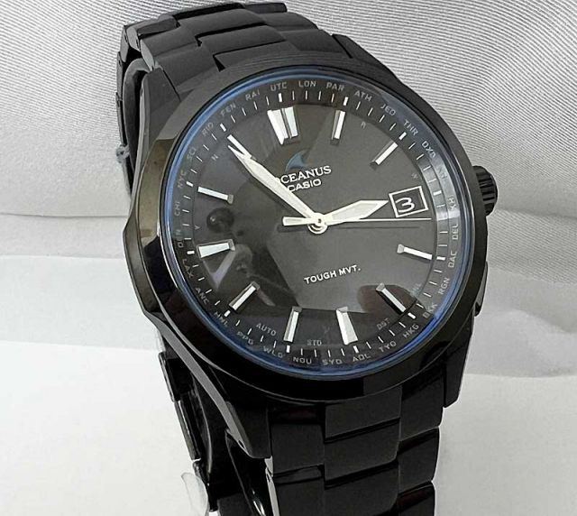 【美品!】オシアナス OCW-S100B-1AJF ブラック　付属品あり OCEANUS オシアナス 3針 OCW-S100B-1AJF メンズ 腕時計 電波