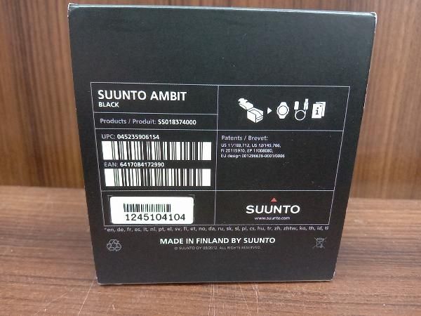 美品 SUUNTO／AMBIT BLACK／スント／アンビット ブラック／SS018374000／箱・説明書・USB充電ケーブル付属 - メルカリ