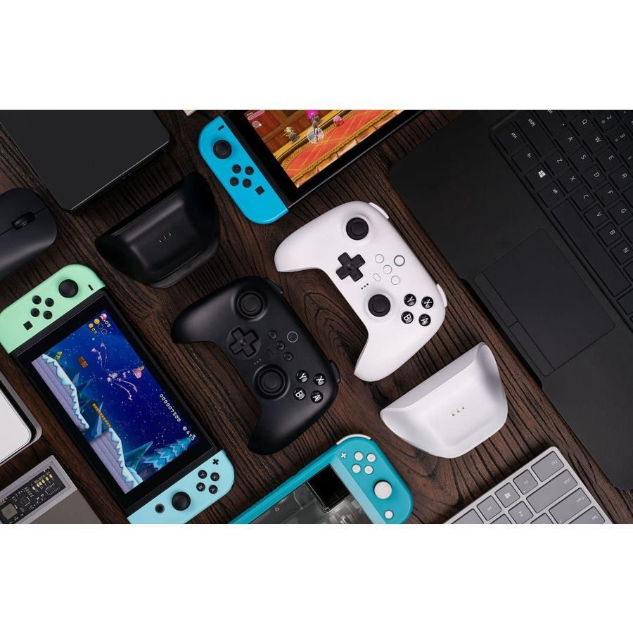 充電ドックを備えたBluetoothコントローラー スイッチ用のワイヤレスプロコントローラー