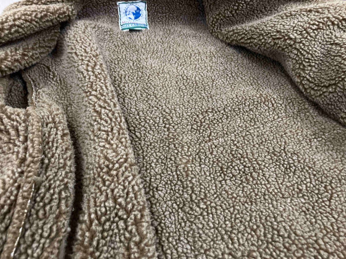 NIGEL CABOURN ナイジェル ケーボン 裏ボアレザージャケット ブラウン