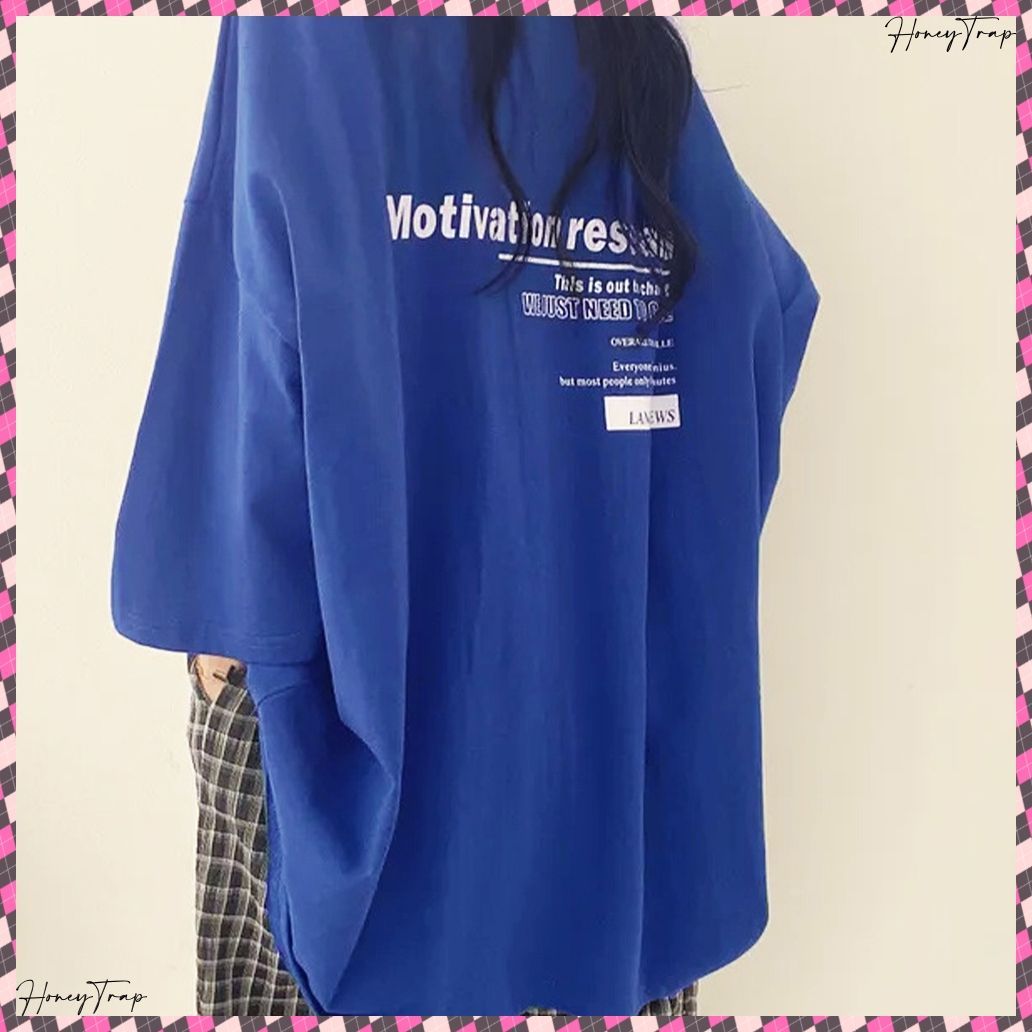オーバーサイズ 英文字ロゴ 半袖Tシャツ レディース ビッグT