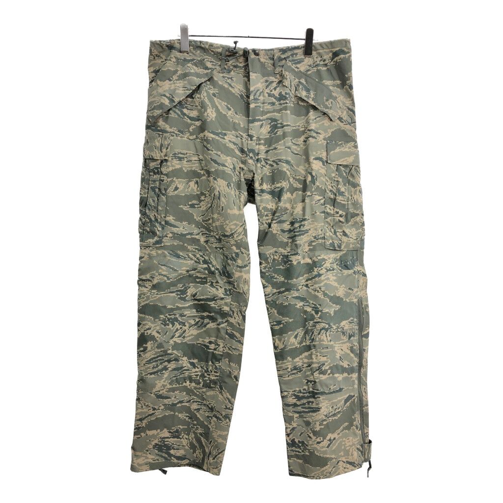 00年代 米軍実物 U.S.ARMY APECS GORETEX パンツ ミリタリー ABUカモ セージグリーン メンズ LARGE REGULAR 古着 U4788