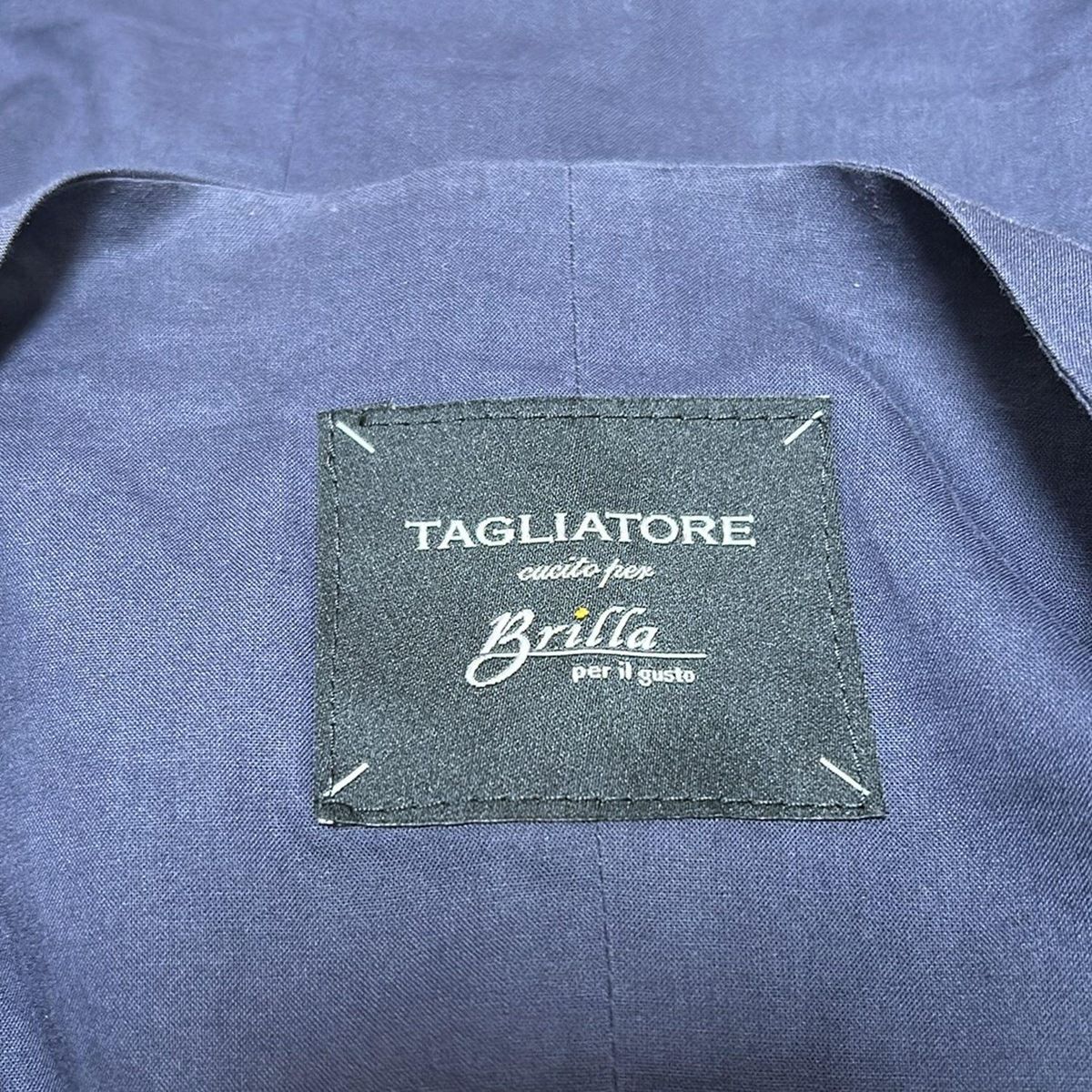 タリアトーレ デニム風ベスト 44 メンズ 春夏秋 TAGLIATORE(タリアトーレ) ベスト サイズ44/9R メンズ ネイビー