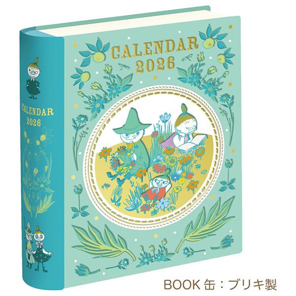 ムーミン　万年カレンダー　リトルミー　スナフキン 宅配便】 2026 カレンダー 卓上 学研ステイフル ムーミン BOOK缶