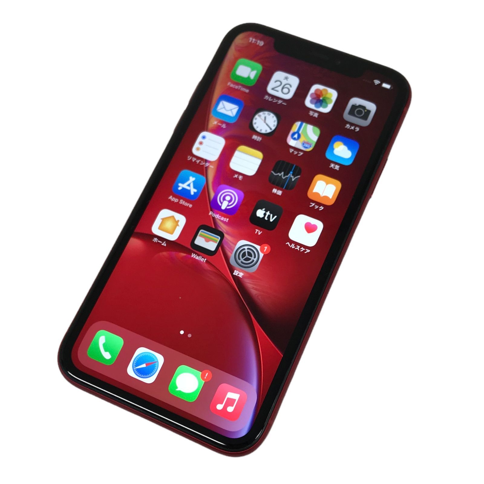 θ au【SIMロック解除済み】iPhone XR 128GB RED - メルカリ