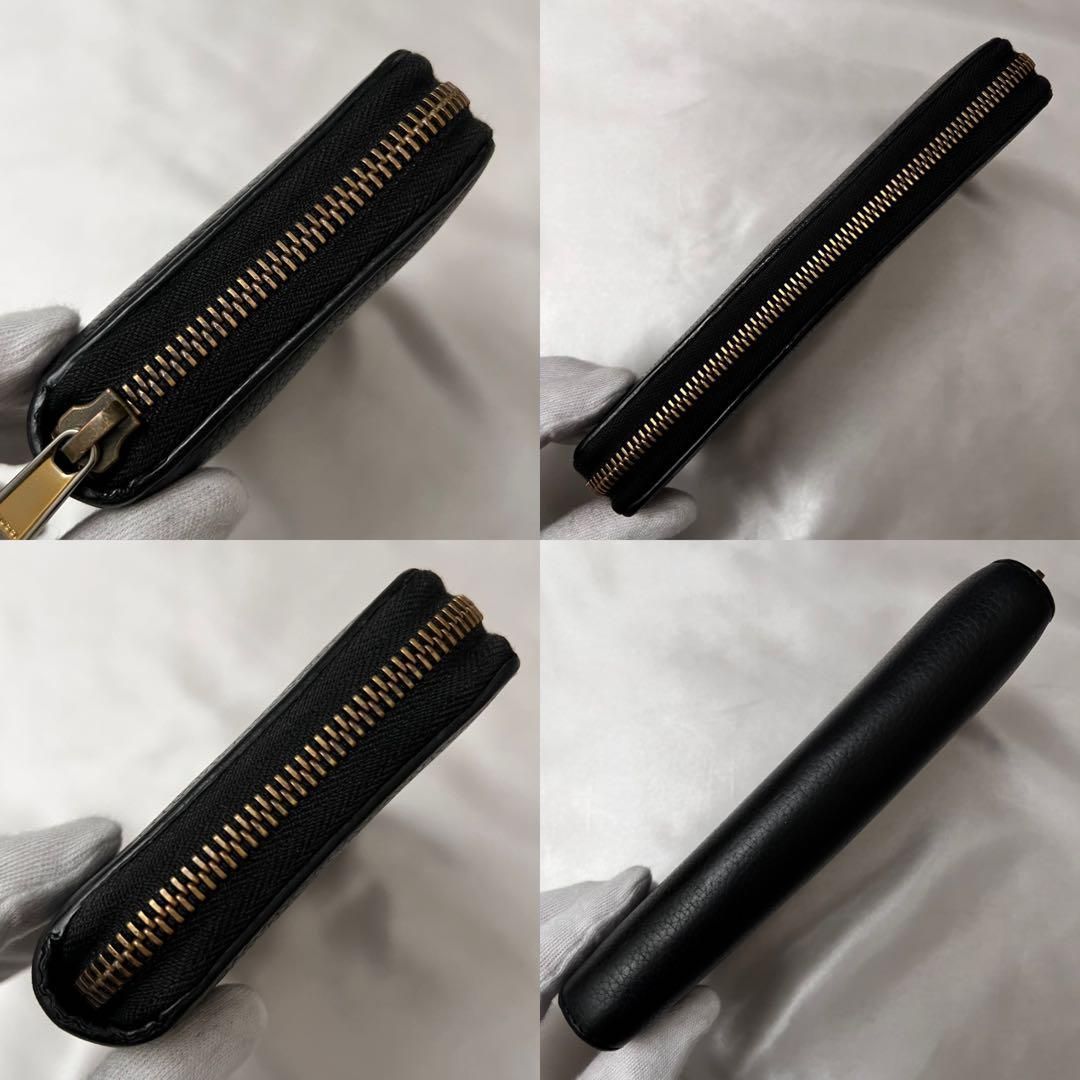 ✨箱付き極美品✨グッチ　ヴィンテージロゴプリント長財布　ブラック　496317 Amazon.co.jp: [グッチ] ラウンドファスナー 長財布