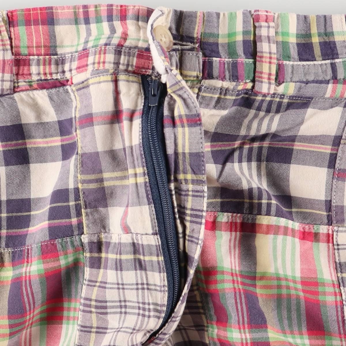 Polo by Ralph Lauren チェック柄ショートパンツ W48 古着 ラルフローレン Ralph Lauren POLO by Ralph Lauren パッチ
