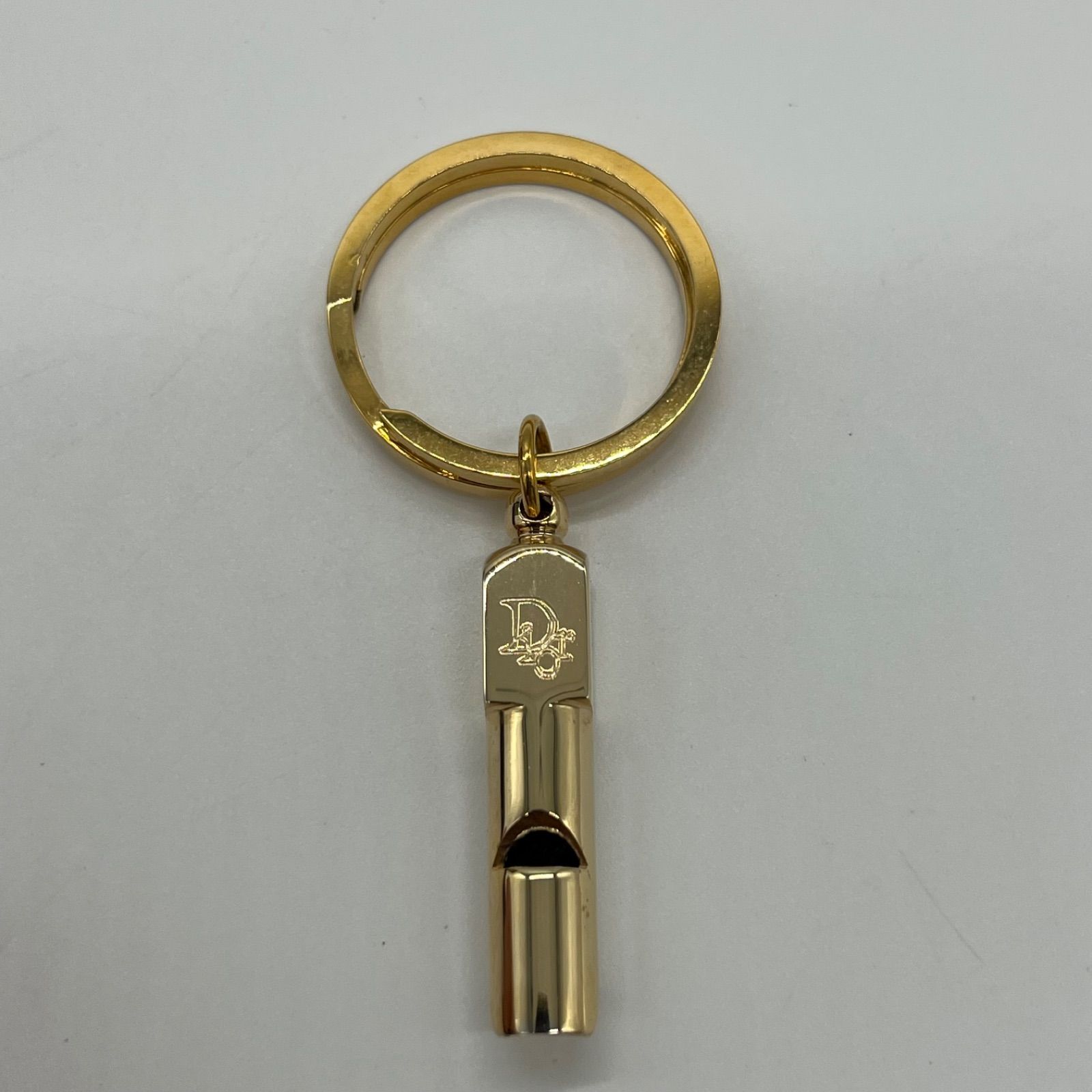 極美品】クリスチャンディオール キーリング キーホルダー ホイッスル 