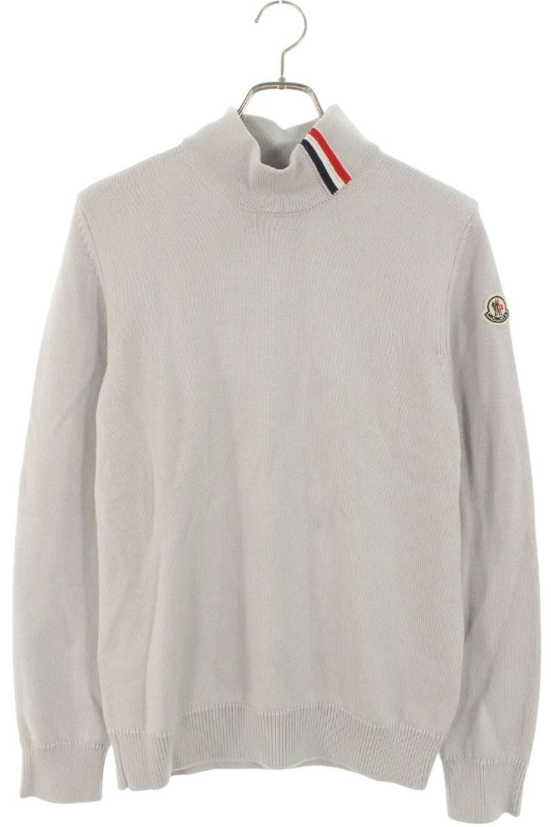 モンクレール E20919204300 ロゴワッペンハイネックニット メンズ M  