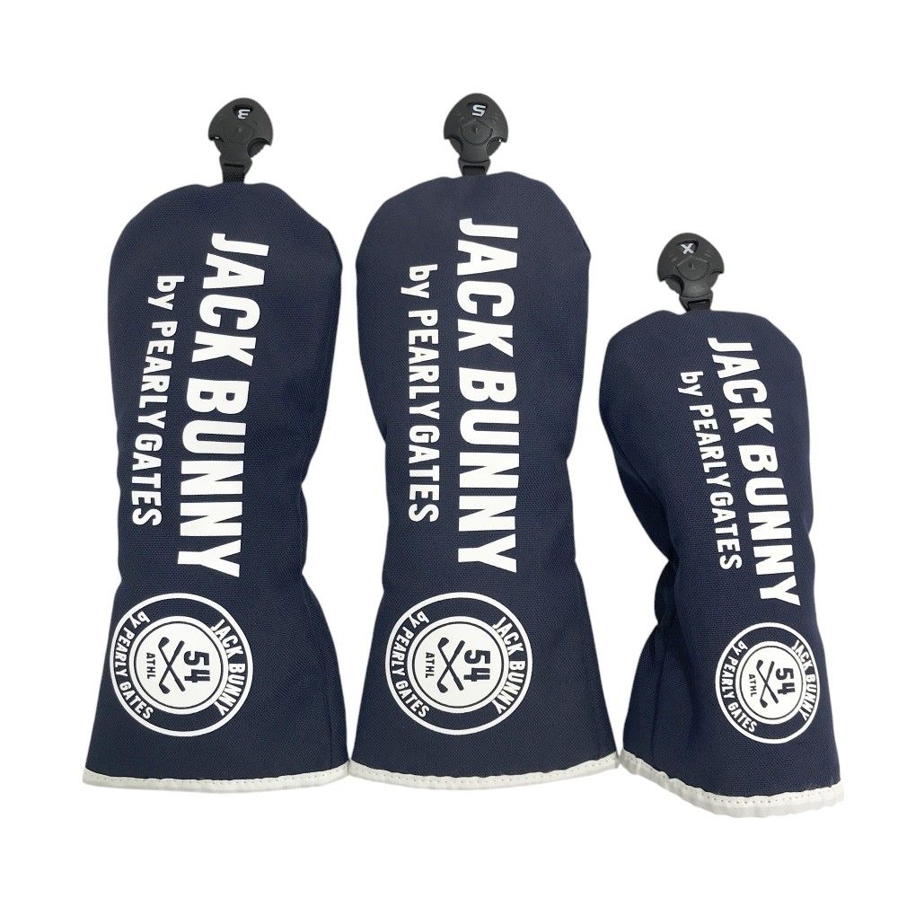 JACK BUNNY ジャックバニー ヘッドカバー 3点セット ネイビー系 FW×2 UT×1 240101547207 ゴルフウェア ストスト