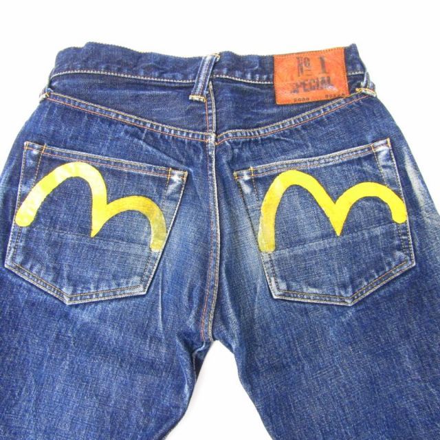 EVISU エヴィス 2000 No'1 SPECIAL 黄色 カモメペイント デニム