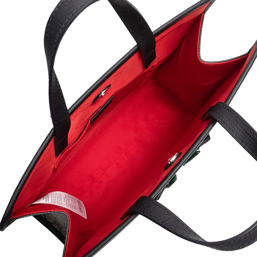 グッチ チルドレンズ キャット ねこ ハンドバッグ トート GGスプリームキャンバス ベージュ ブラック グリーン シルバー金具 645290 GUCCI ♥ 展示品