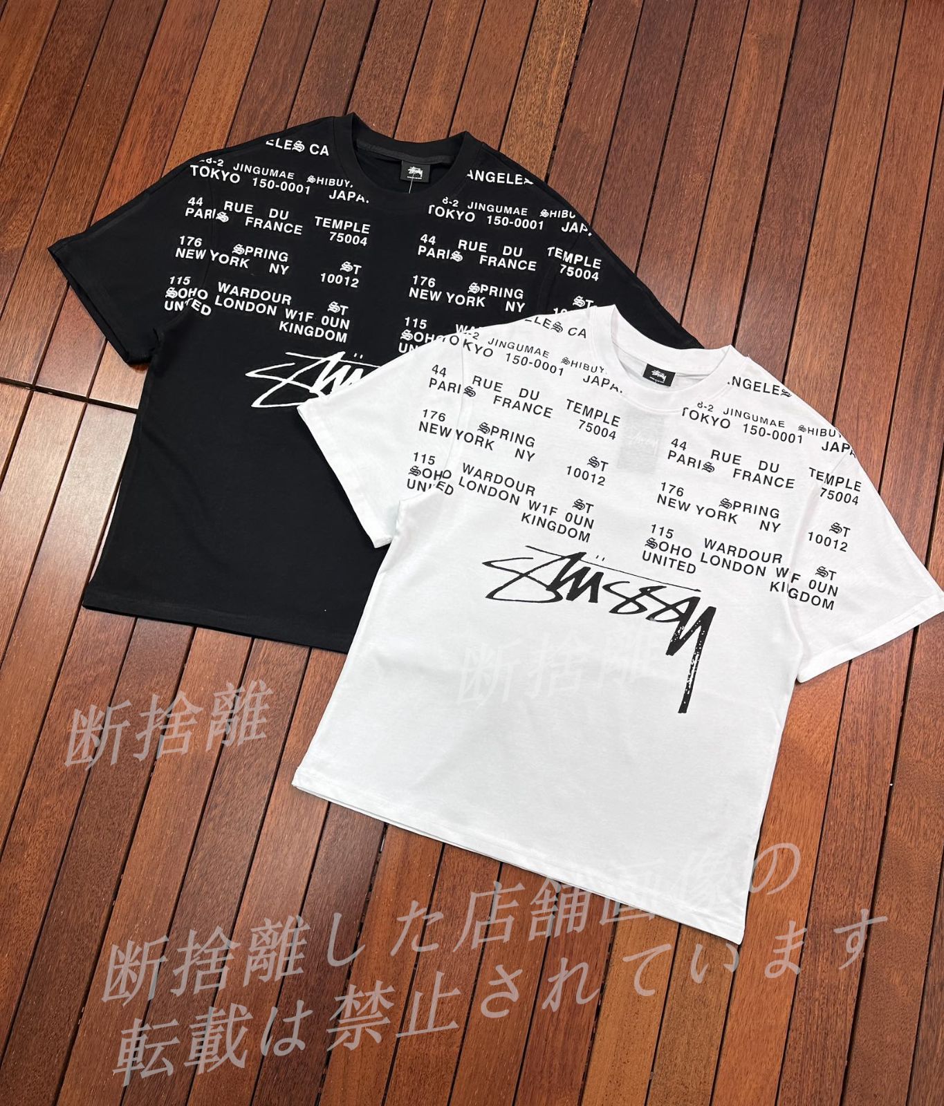 STUSSY  LOCATIONS TEE SS24 ステューシー 上着 ファッション     トップス   Tシャツ 男女兼用