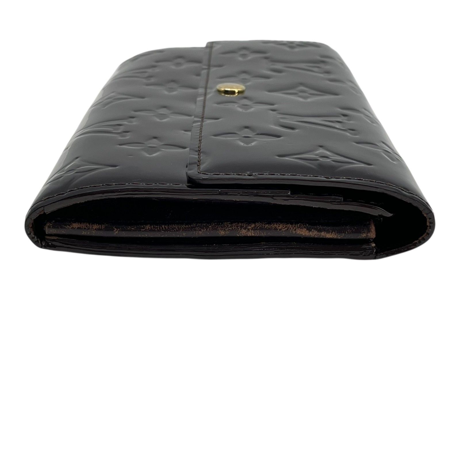LOUIS VUITTON ヴェルニ ブラック ワインレッド 長財布 ルイヴィトン LOUISVUITTON ヴェルニ ワインレッド 財布