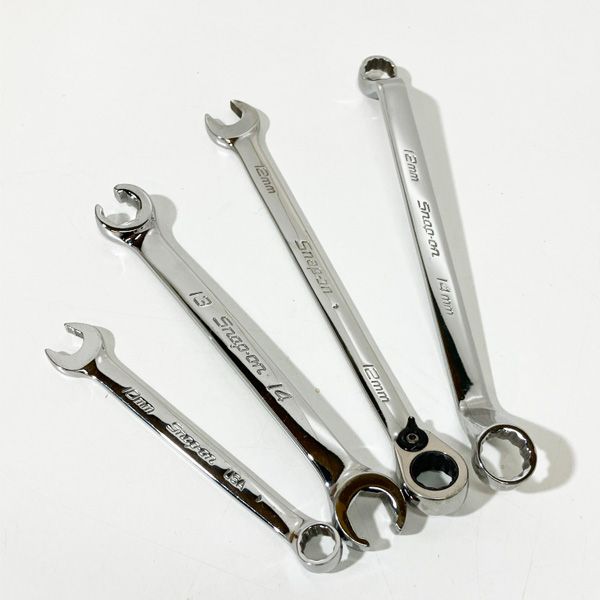 Snap-on/スナップオン 【中古美品】レンチ 4種類 4本セット 10 12 13 14  SOEXM100 RXFMS1314B SOEXRM12 XOM1214