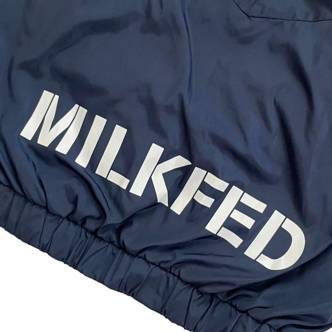 MILKFED ミルクフェド ジップブルゾン 紺 上着 アウター ジャンパー 