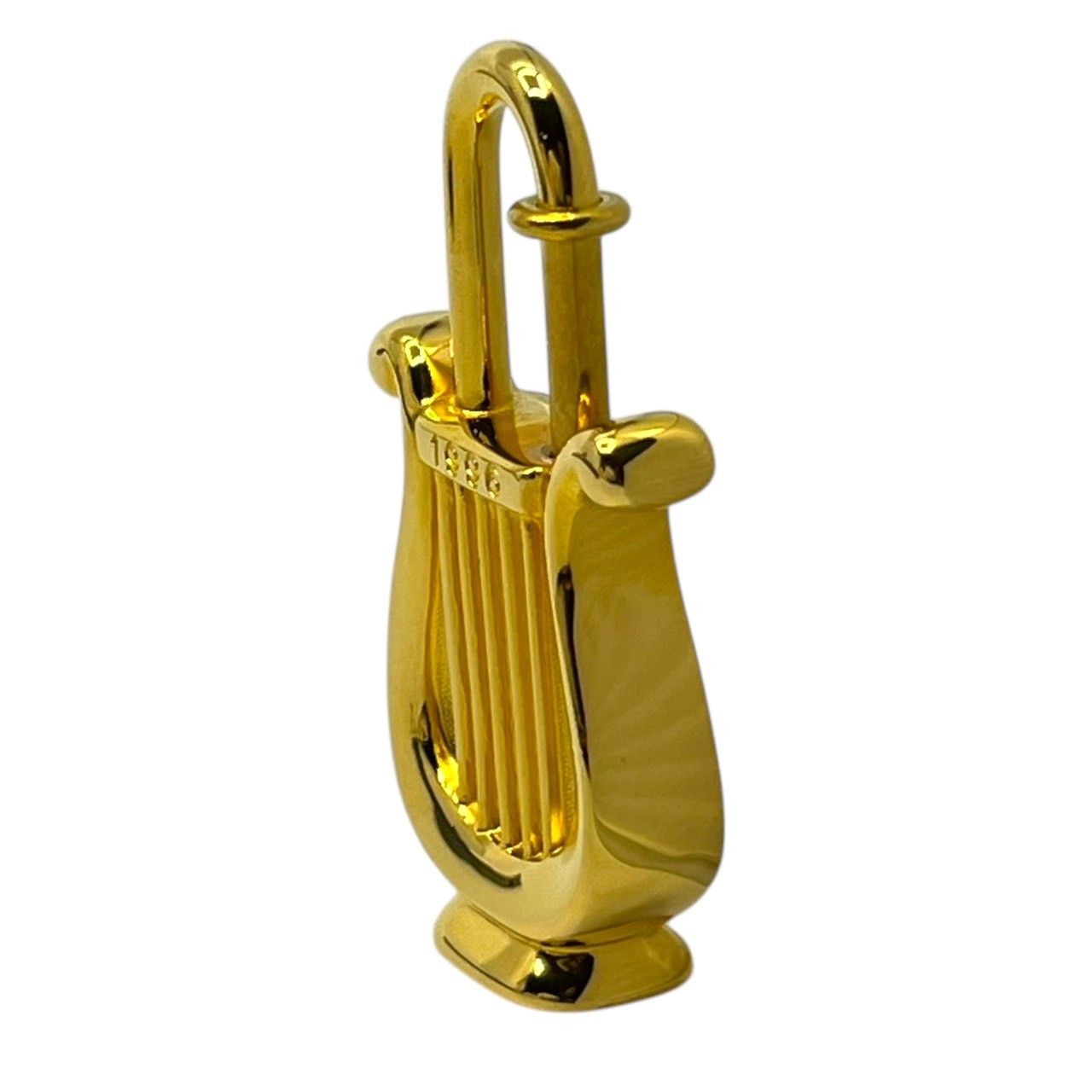 美品 エルメス チャーム 1996年限定カデナ ハープ HERMES(エルメス) 1996年限定 La Musique Harp Cadena Charm