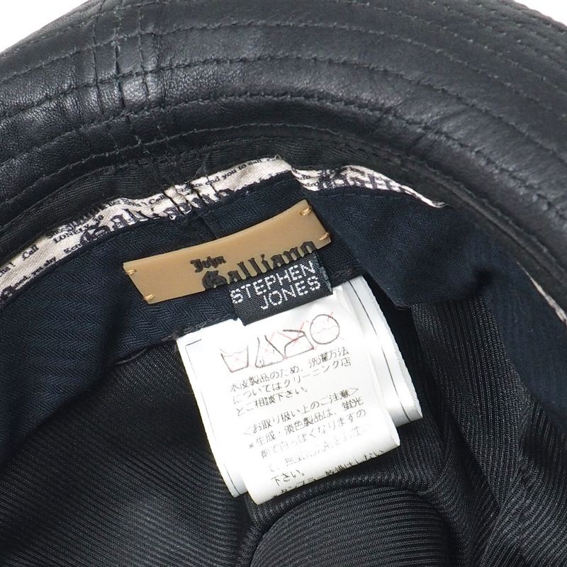 美品 JOHN GALLIANO ジョンガリアーノ ハット【古着】【中古】【送料