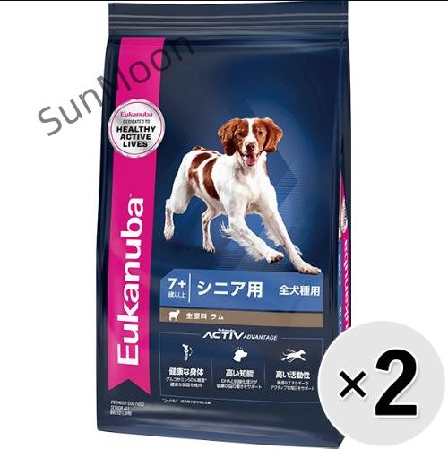 前に セット販売 ユーカヌバ ラム＆ライス 全犬種 シニア用 7歳以上 7.5kg×2コ AA040