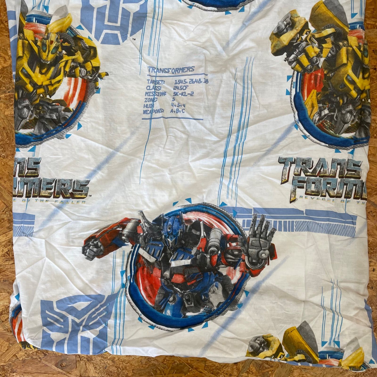 80' Transformers flat sheetsトランスフォーマーシーツ TRANS FORMERS ボックスシーツ ベッドシーツ 布団カバー