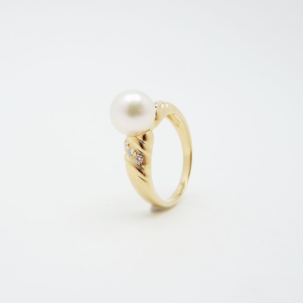 MIKIMOTO - ミキモト MIKIMOTO 8号 リング アコヤ真珠 5.7-4.6mm