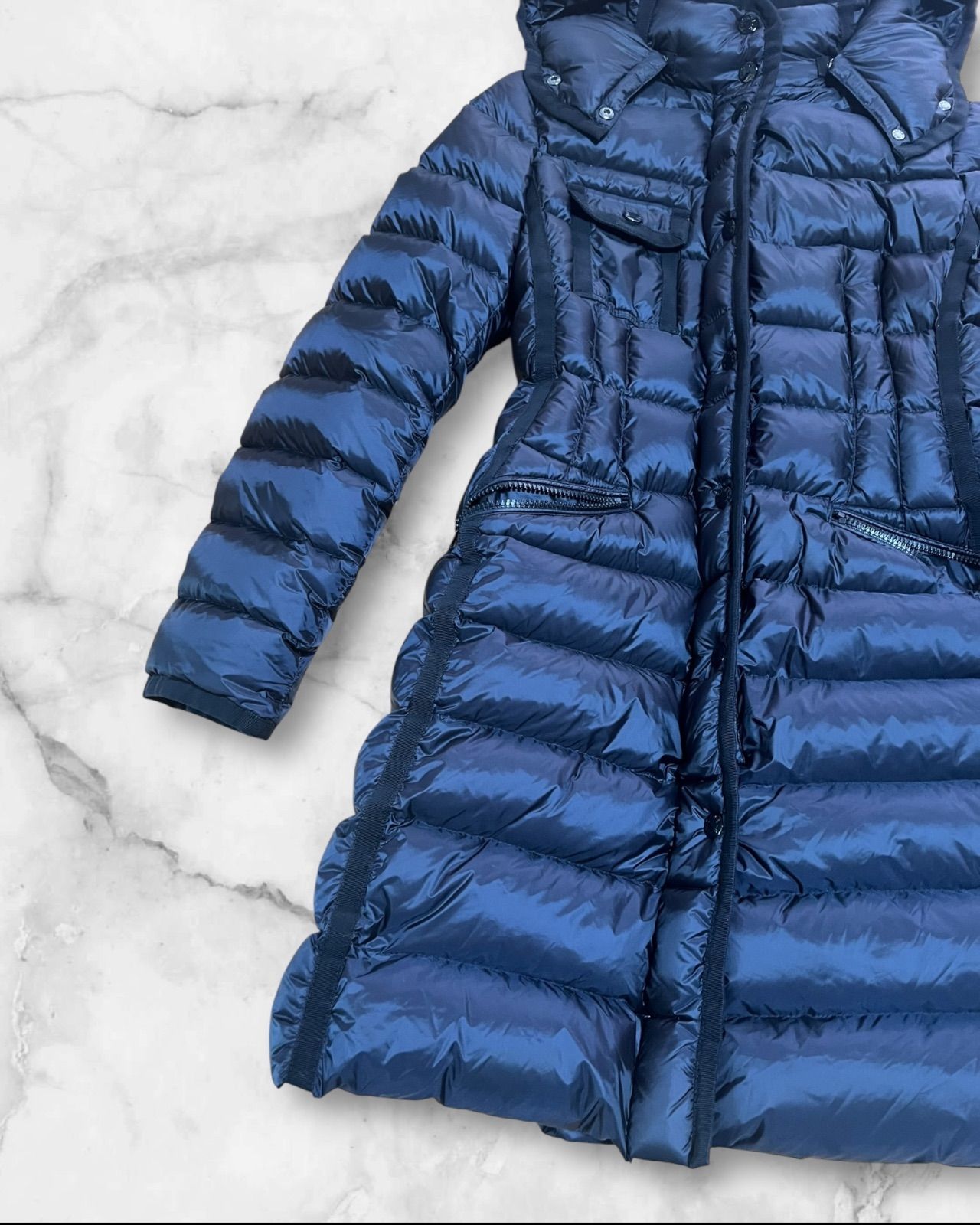 廃盤品 希少サイズ MONCLER モンクレール HERMINE エルミンヌ ネイビー