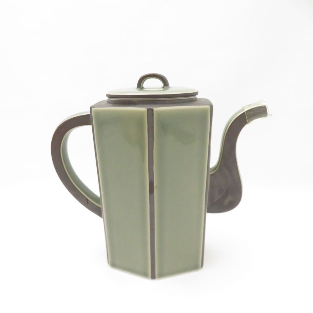 茶灰釉 六角水差
