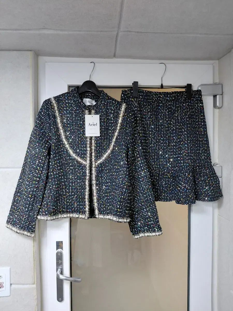 Ariel ツイード ジャケット スカート セット SET UP