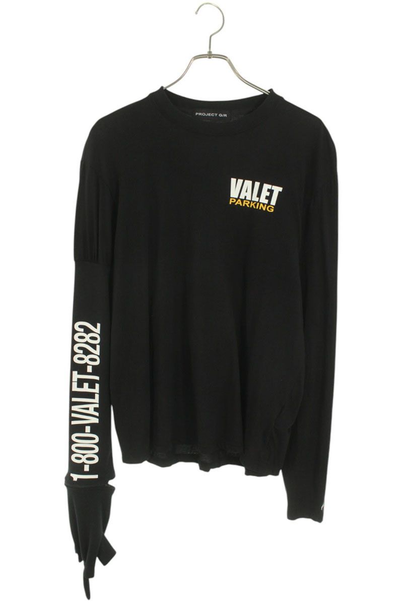 A17369 未使用 シークエル 23AW フォトプリントロンT ブラック L