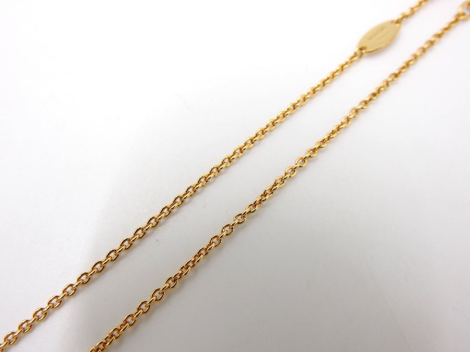 ルイヴィトン コリエ LV アイコニック ペンダント ネックレス GP  