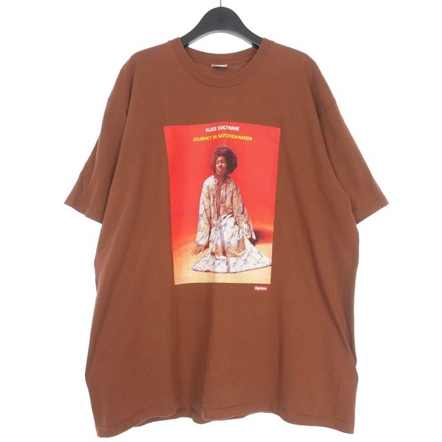 シュプリーム SUPREME 24SS Satchidananda Tee サッチダーナンダTシャツ プリント カットソー XL ブラウン 茶