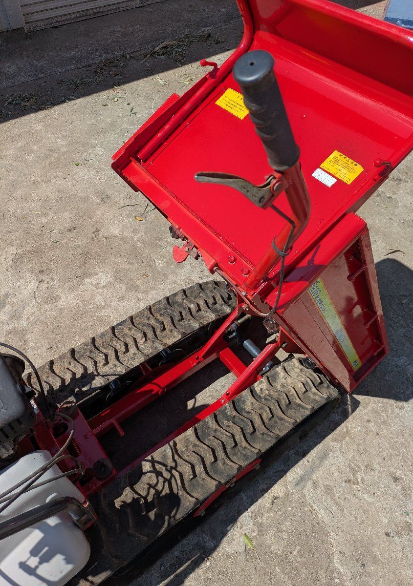 鹿児島発 築水キャニコム クローラー運搬車BP416 手動ダンプ 積載300㎏