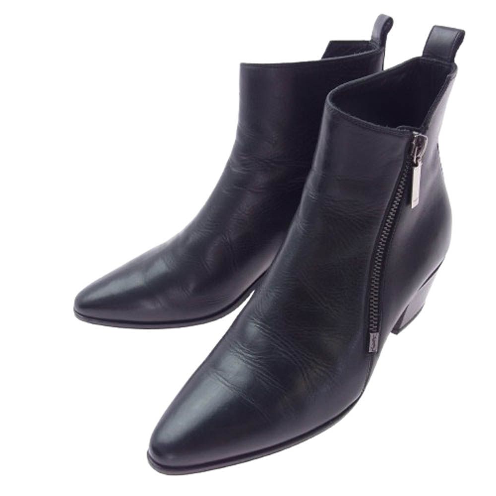 ⭐️良品⭐️ Yves Saint Laurent サイドジップ ヒールブーツ ⭐️良品⭐️ Yves Saint Laurent サイドジップ ヒールブーツ