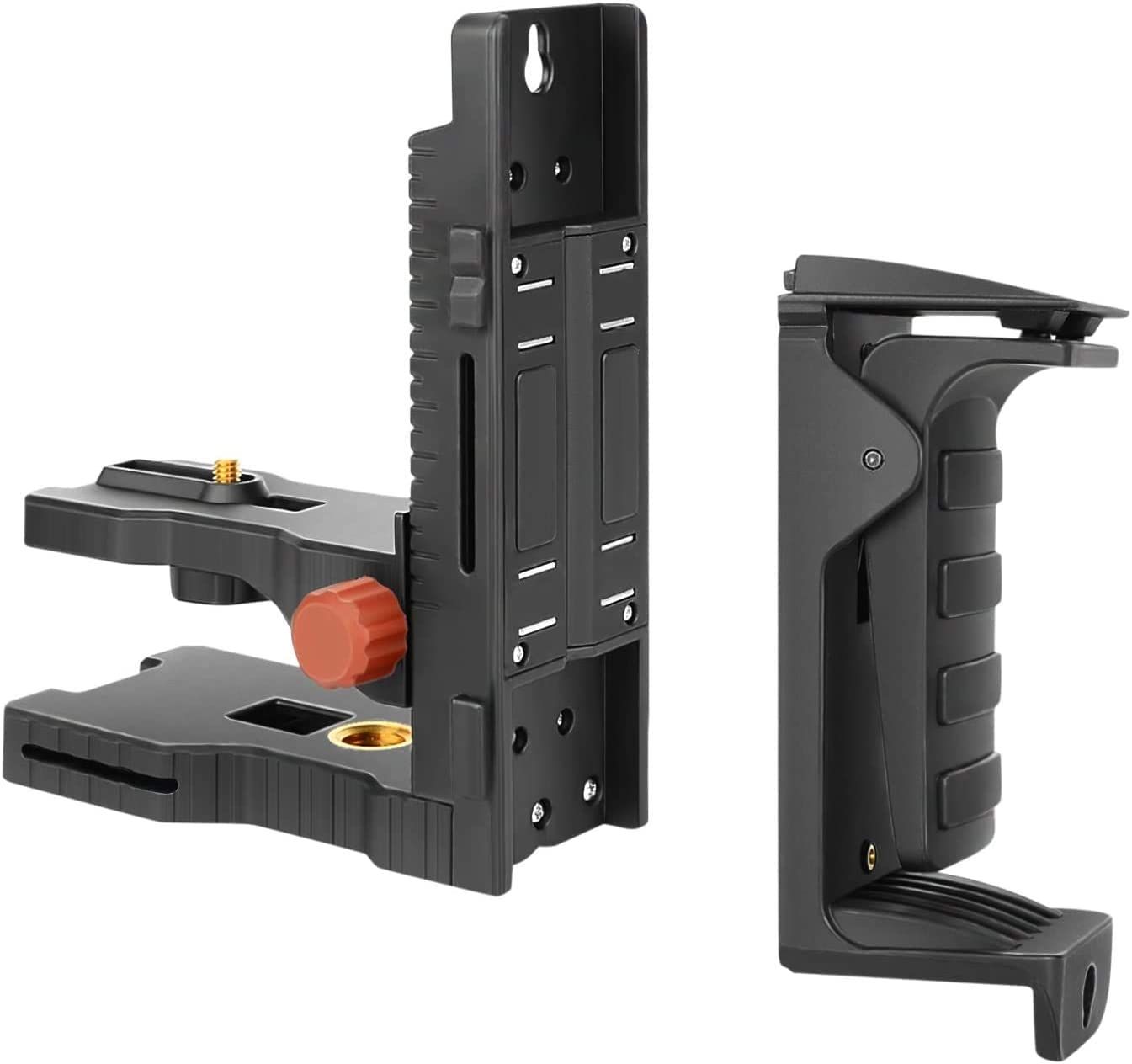 在庫処分】Firecore 下げ振りアダプター 軽天ホルダー レーザー墨出し器用 三脚接続アダプター マウント ベース 強力マグネットが付き  上下可動式 レーザークランプ オスネジ1/4＆5/8ネジ穴付き エレベーターマウントレーザーレベル レーザー水平