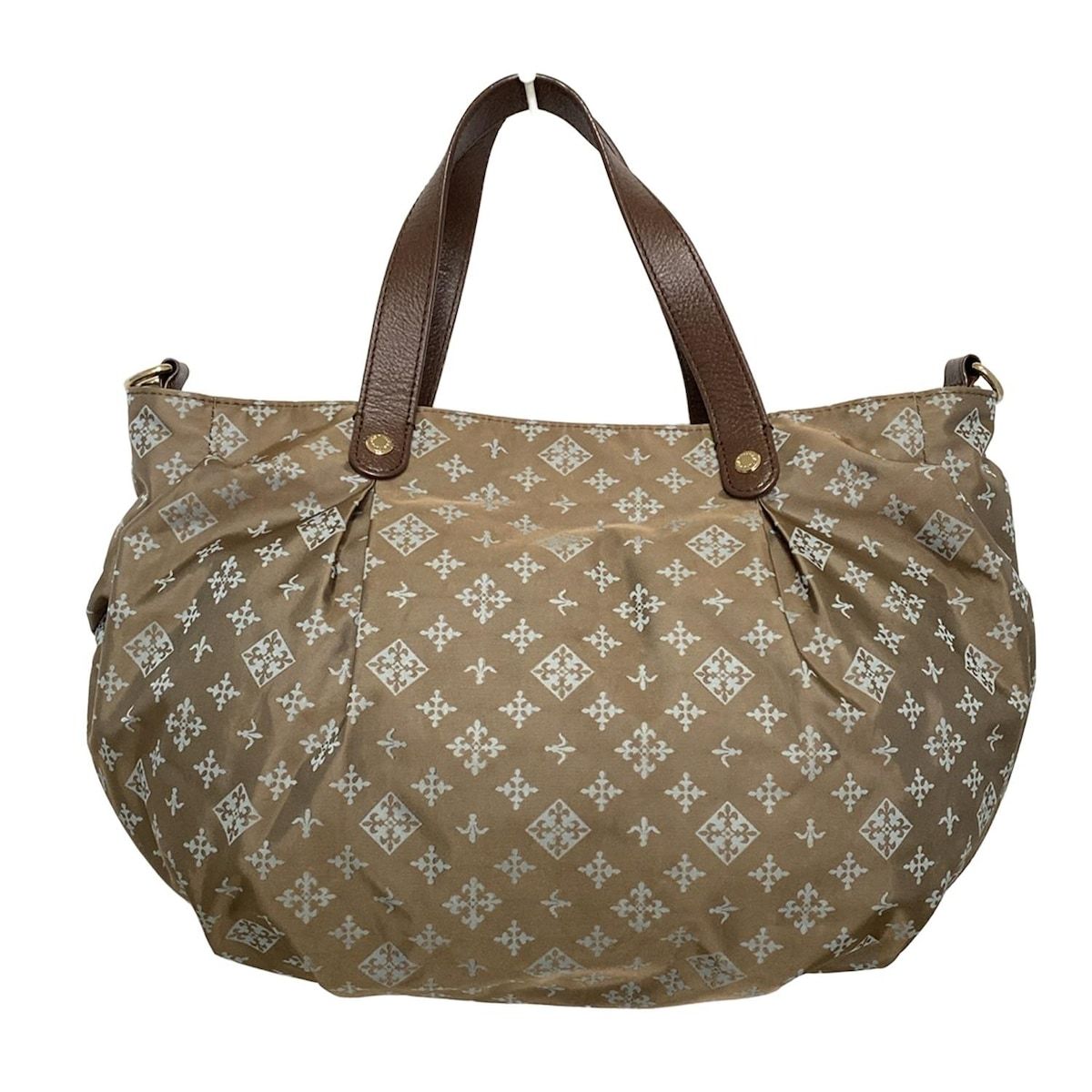 【希少】russet ラシット ダークブラウン　バッグ 大容量 russet(ラシット) トートバッグ - ブラウン×ダークブラウン×ライト