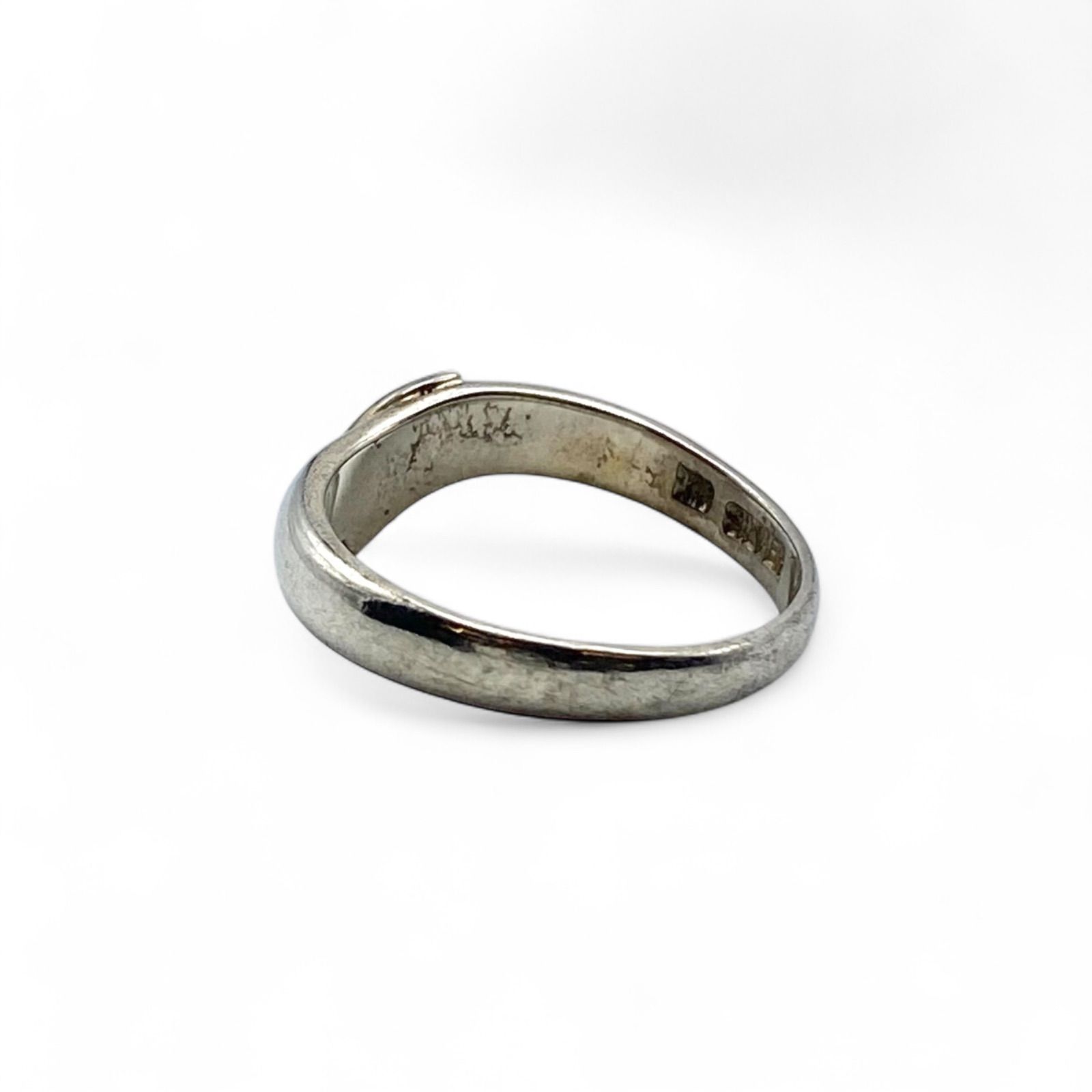 柔らかな曲線】K18 ゴールド 金 Silver 刻印 00s Vintage Design Ring