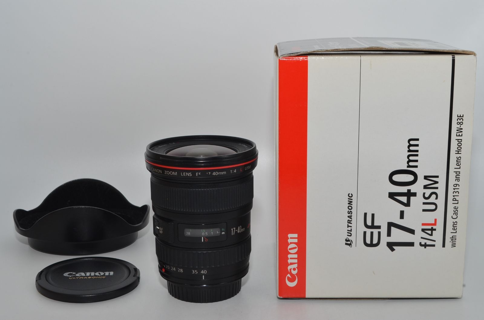 ❤️超広角Lレンズ☆Canon EF17-40mm F4 L USM♪元箱付❤️ 250069☆極上☆Canon 広角ズームレンズ EF17-40mm F4L USM フル