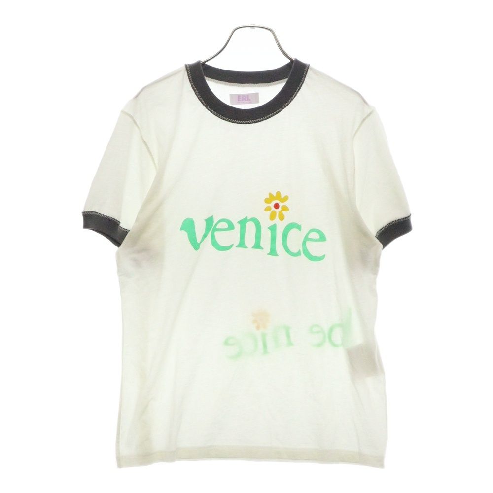 ERL☆Veniceロゴ 半袖 Tシャツ ERL (イーアールエル) VENICE TEE フロントロゴ 半袖Tシャツ