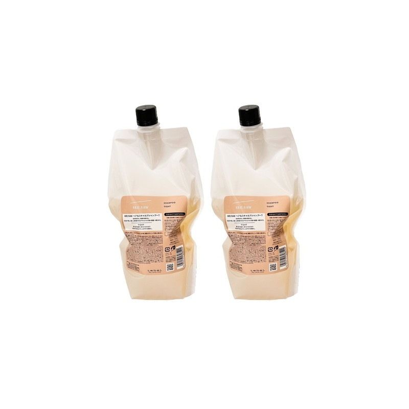 SEE/SAW タイトシャンプーリフィル 800ml 2個 ルベル シーソー SEE/SAW シャンプーT タイト 800ml レフィル 詰替用