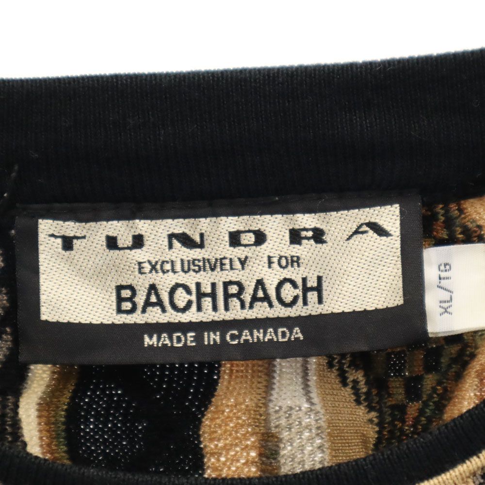 ツンドラ 90s カナダ製 オールド 長袖 3D ニット XL ベージュ 他