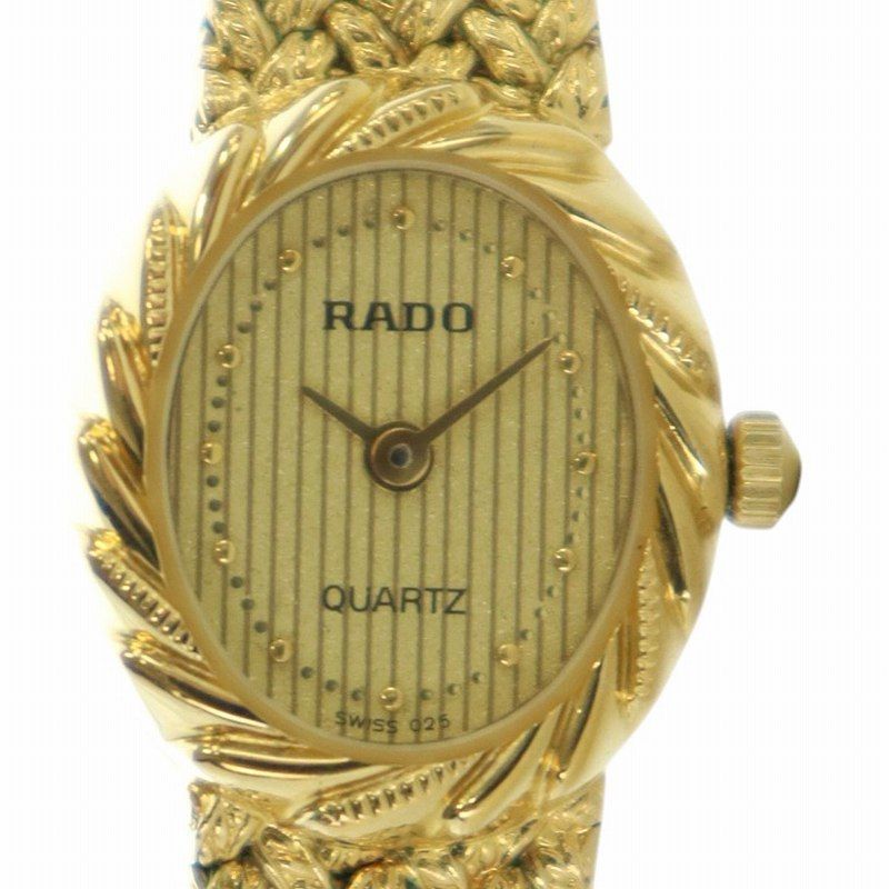 ラドー RADO バングルウォッチ 腕時計 クォーツ ラウンド ロゴ