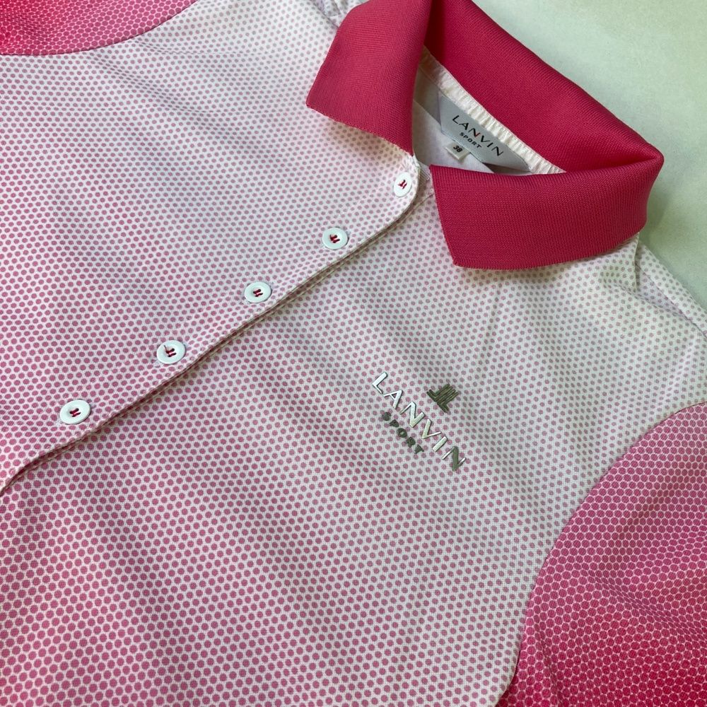 サイズ：38 LANVIN SPORT ランバン スポール 半袖 ワンピース レッド系