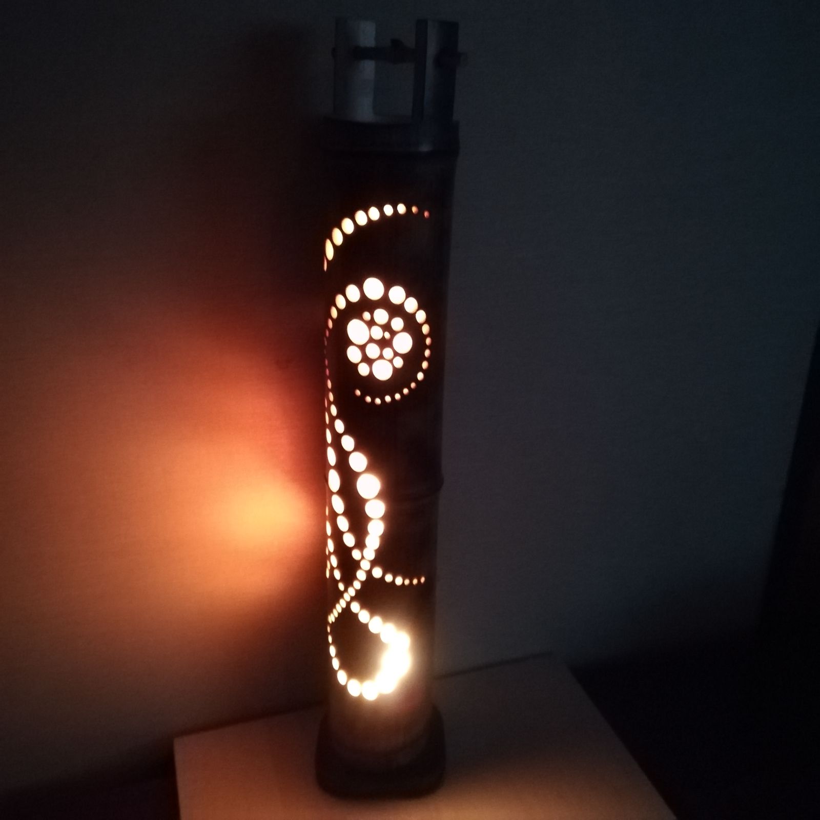 癒し灯火 竹灯籠 No23062