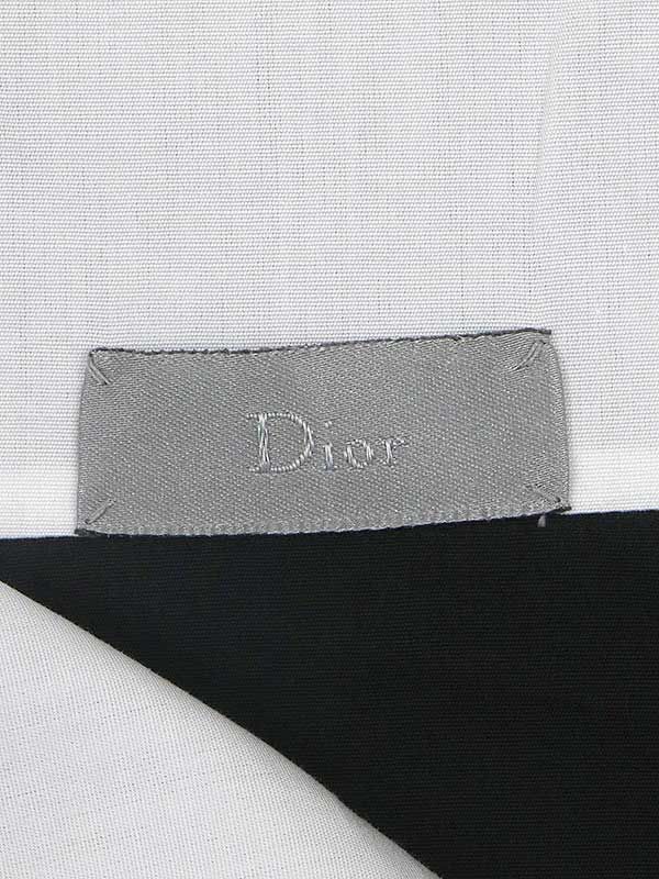 Dior HOMME ディオールオム 09AW ハイネックジップデザインシャツ ブラック 37