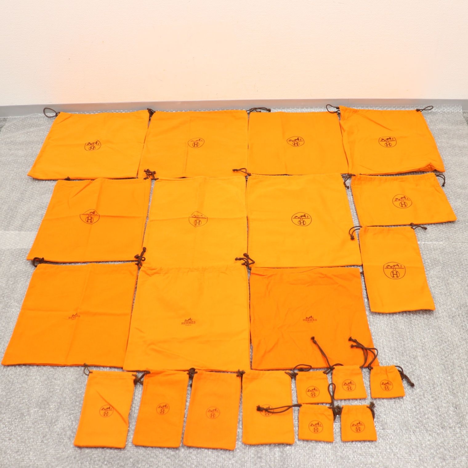 エルメス 保存袋 45×44 オレンジ HERMES バーキン ケリー バーキン30