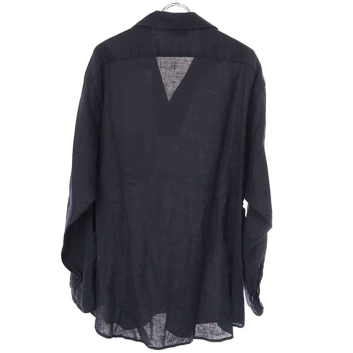 週末限定セール　COMOLI 23SS リネンツイルスキッパーシャツ サイズ3 週末限定セール COMOLI 23SS リネンツイルスキッパーシャツ サイズ3