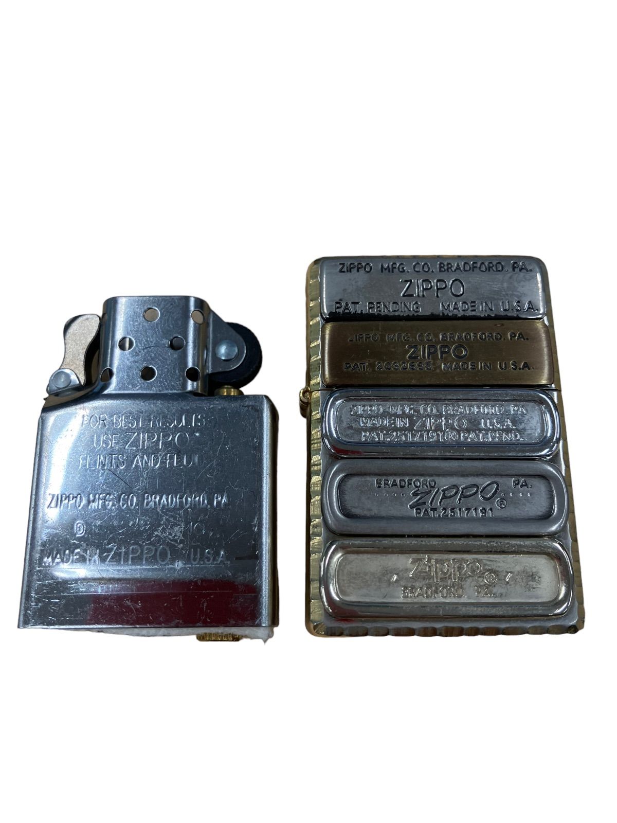 Zippo ジッポー 】2010年モデル ・歴代ボトムプレート2010・両面