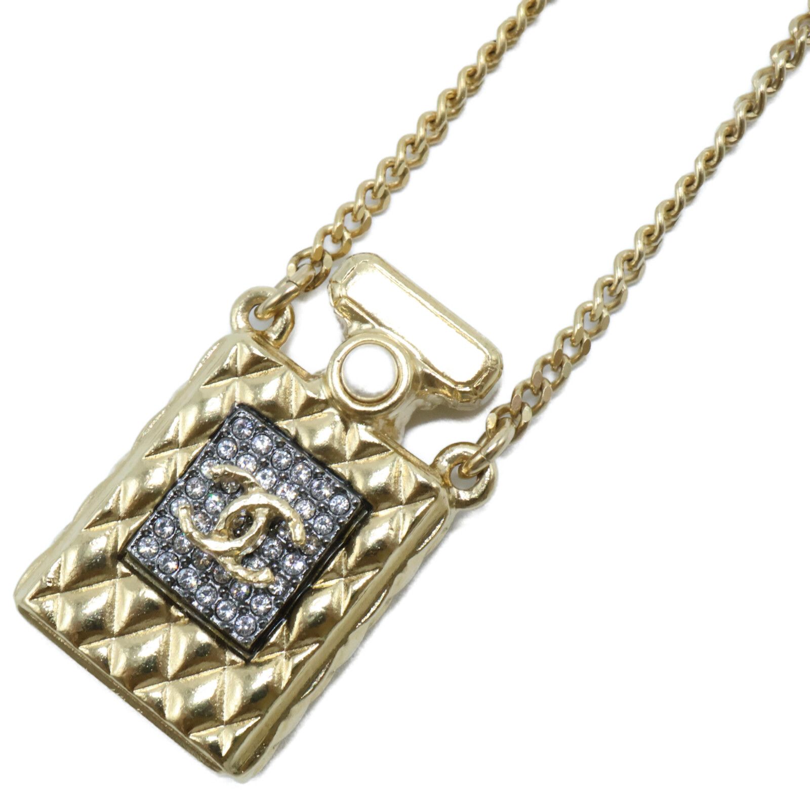 CHANEL シャネル 【美品】A20A 香水瓶モチーフ ラインストーン - メルカリ 