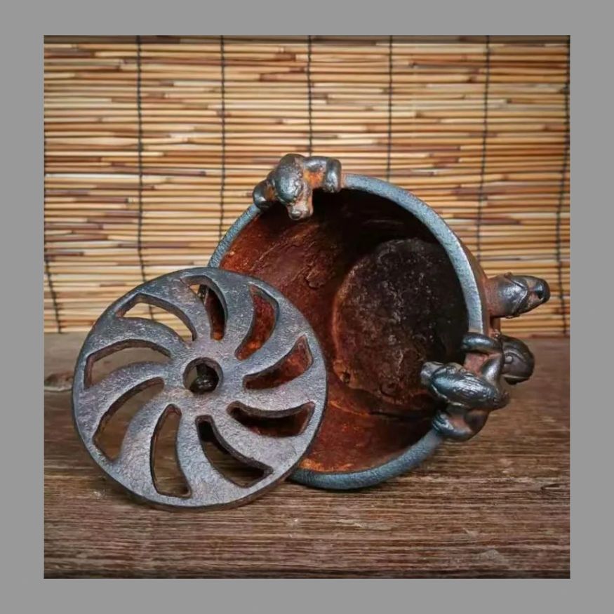 鉄器 炭ストーブ獣頭煮茶炉 虎頭炉 装飾品 工芸品 置物 鉄器 炭ストーブ獣頭煮茶炉 虎頭炉 装飾品 工芸品 置物